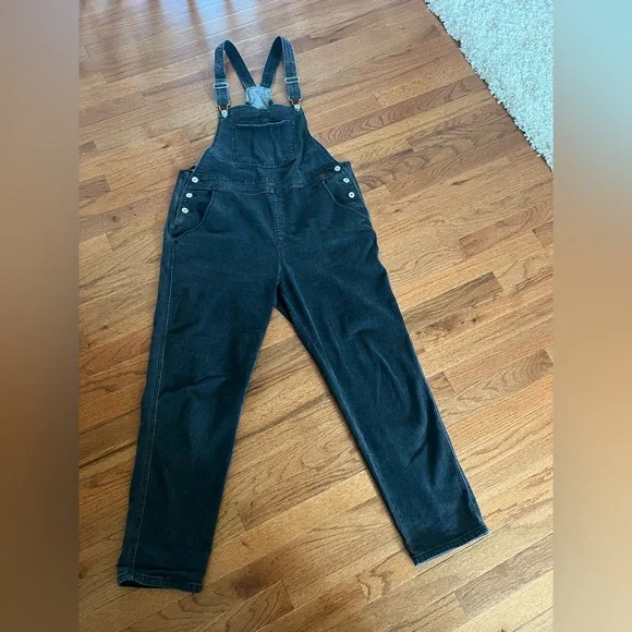 Blackwash Denim Overalls - Picture 7 of 11